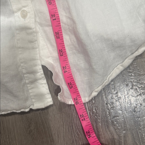 Quince European Linen Button Down Shirt White Long Sleeve Blouse Shirt Size XS - Picture 8 of 9